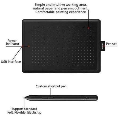 One by Wacom Creative Pen Graphics Tablet